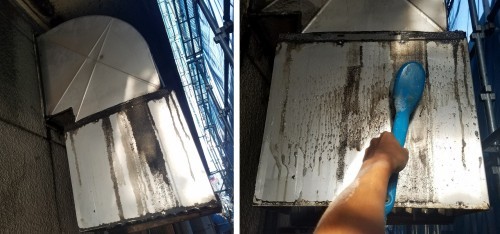 洗浄作業　(株)鈴木工業